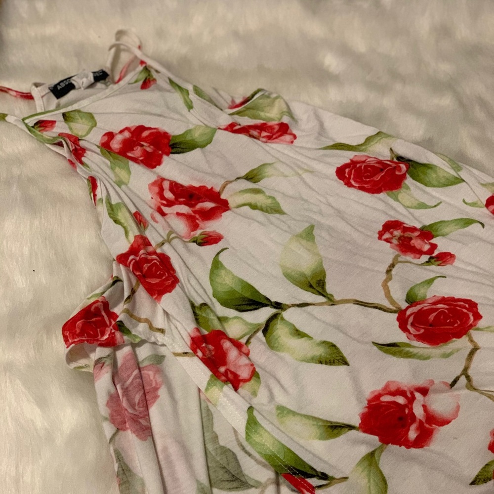 Long spaghetti strap shirt with slit very cute